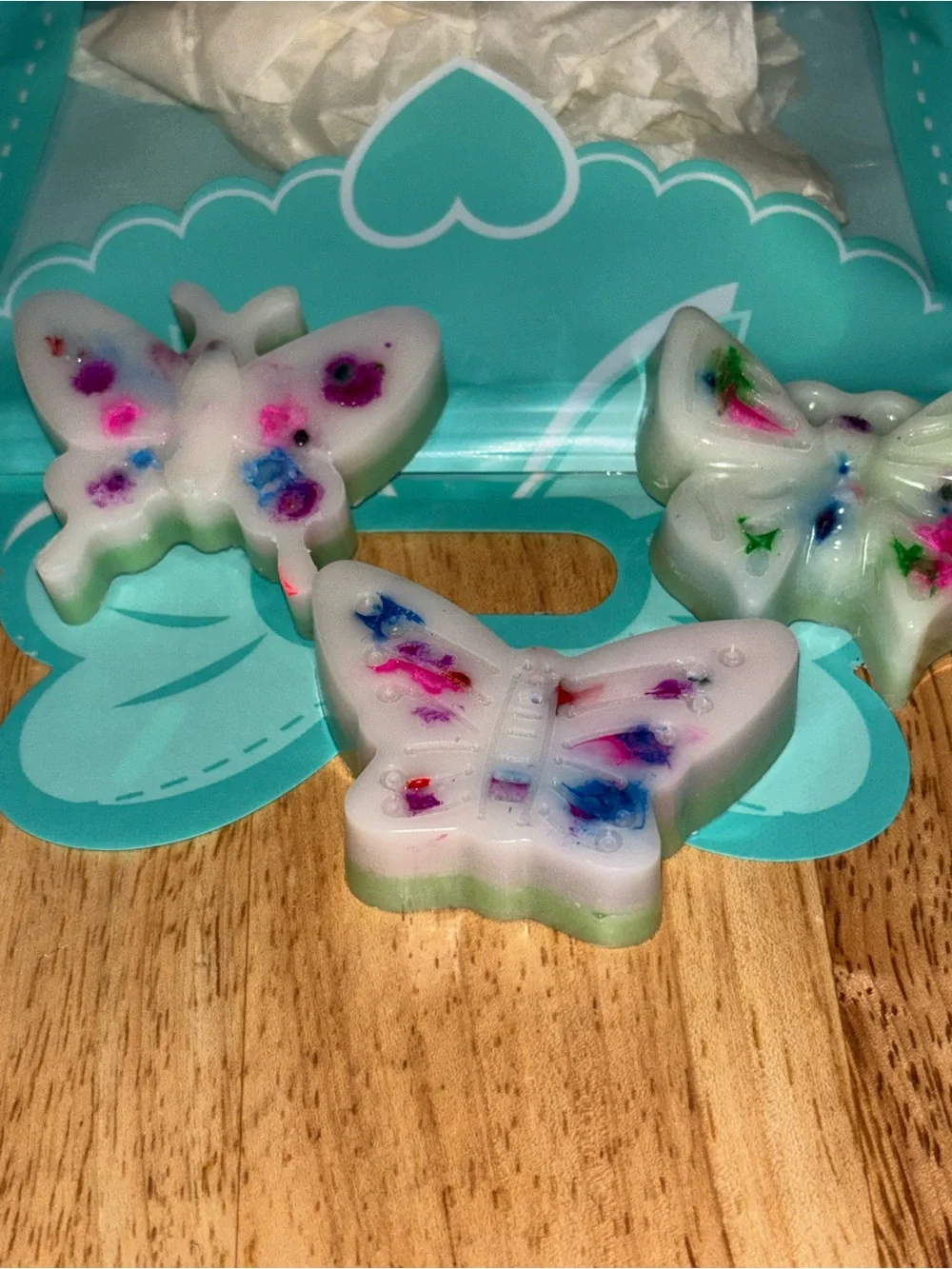 Confetti birthday cake scented Wax Melt Set - White with Multicolor Speckles